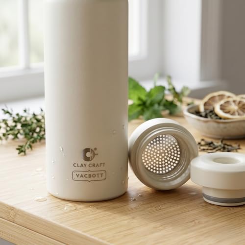 Image of CLAY CRAFT VACBOTT Legend Apex Double Wall|18 Hours Hot and 24 Hours Cold Vacuum Insulated Flask 550ml, 1Pcs, Steel Bottles for Travelling|BPA-Free|Leak Proof|BIS Certified|1Year Limited Warranty