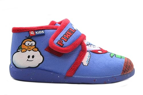 Ya en mundofriki.es: GARZON - Zapatillas de IR por casa Tipo Bota, Pantuflas Antideslizantes,Videojuegos, para: Niño Color: Azul Talla:21