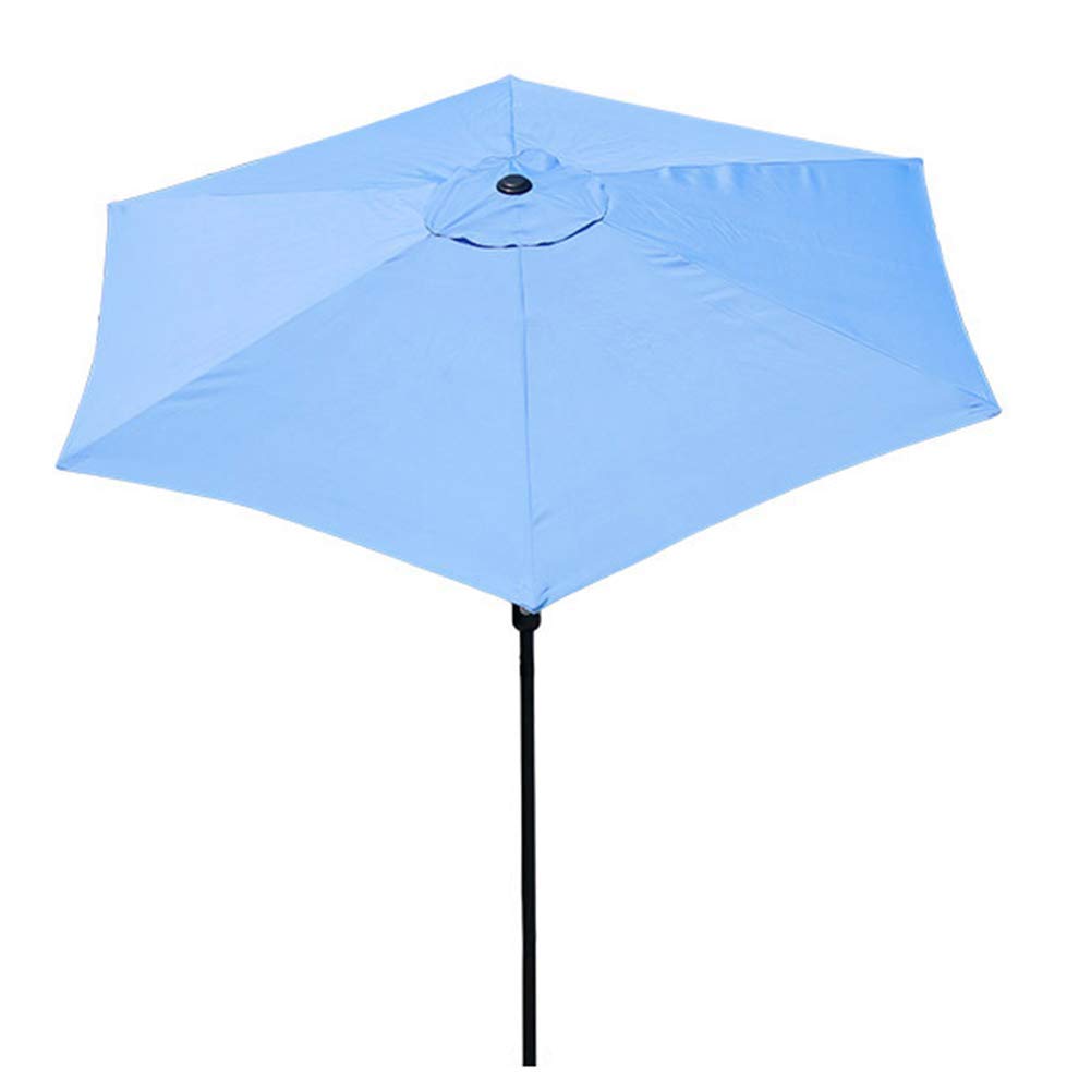 2,4 m/7,9 stopy parasol ogrodowy z baldachimem, składany, odporny na promieniowanie UV aluminiowy korbowy na balkon, taras, ogród, parasol zewnętrzny, osłona przeciwsłoneczna, dobry