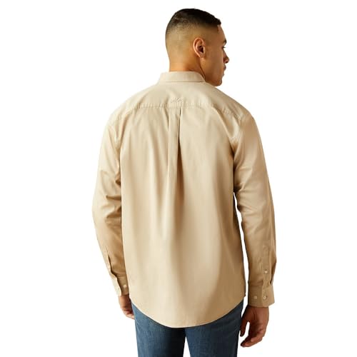 Ariat Mens Classic Khaki Long Sleeve Button Shirt2