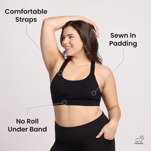 Woolx Livi Merino Wool Bra for Women, Soft & Supportive Wireless Sports Bra - 3