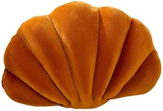 Seashell Throw Pillow, 13.89.8 Velvet Shell Decoration Pillow, Decoration Pillow Cushion for Bedroom Chair Bed Sofa Car Burnt Orange