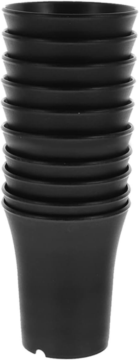 BESPORTBLE 40pcs High Waist Plastic Flower Pots for Garden Nursery Plant Drainage for Use for Home and Balcony Decorations