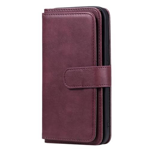 Custodia Per IPhone Pro Max Pelle Porta Carte Portatile Cellulare Cinturino CoverRosso16 Plus