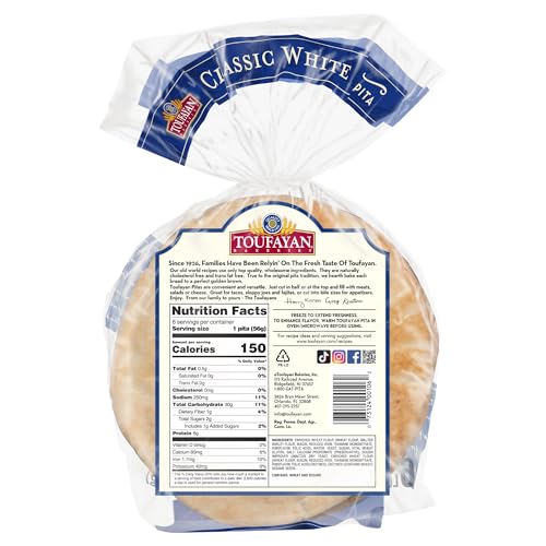 Toufayan Bakeries Toufayan Classic White Pita Bread thumb #2