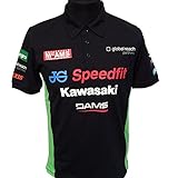 polo kawasaki racing team Tejido de algodón fino Kawasaki BSB British Superbike Team - Polo negro multicolor XS