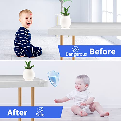 Baby Proofing Corner Protector Baby: 8 Pack Corner Protectors Baby Proof Corners and Edges Protector, Clear Table Corner Protectors for Baby Safety - Thumbnail 3