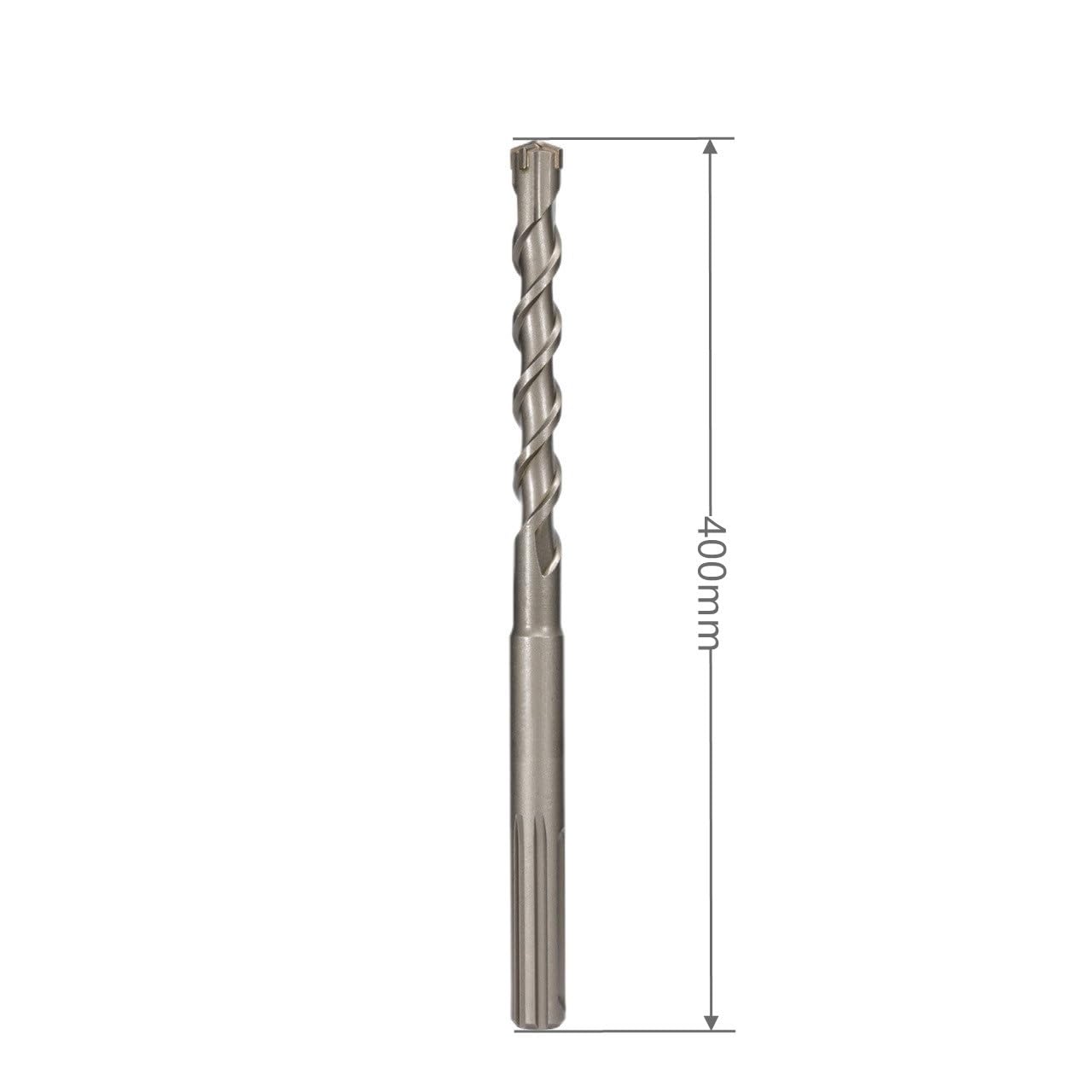 Wiertło udarowo-obrotowe SDS Max — długość 400 mm, końcówka węglikowa o średnicy 13–32 mm do betonu i muru(32mm)
