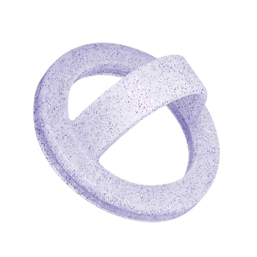 Magnetic Phone Grip Holder Thin Silicone Finger Loop Ring for iPhone,Compatible with MagSafe for iPhone 16/15/14/13/12 Series (Starlight Purple)