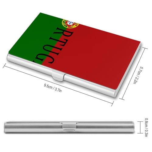 Portugal Soccer Football Business Card Holder Alloy Multi Wallet Credit Card ID Pocket Name Case2