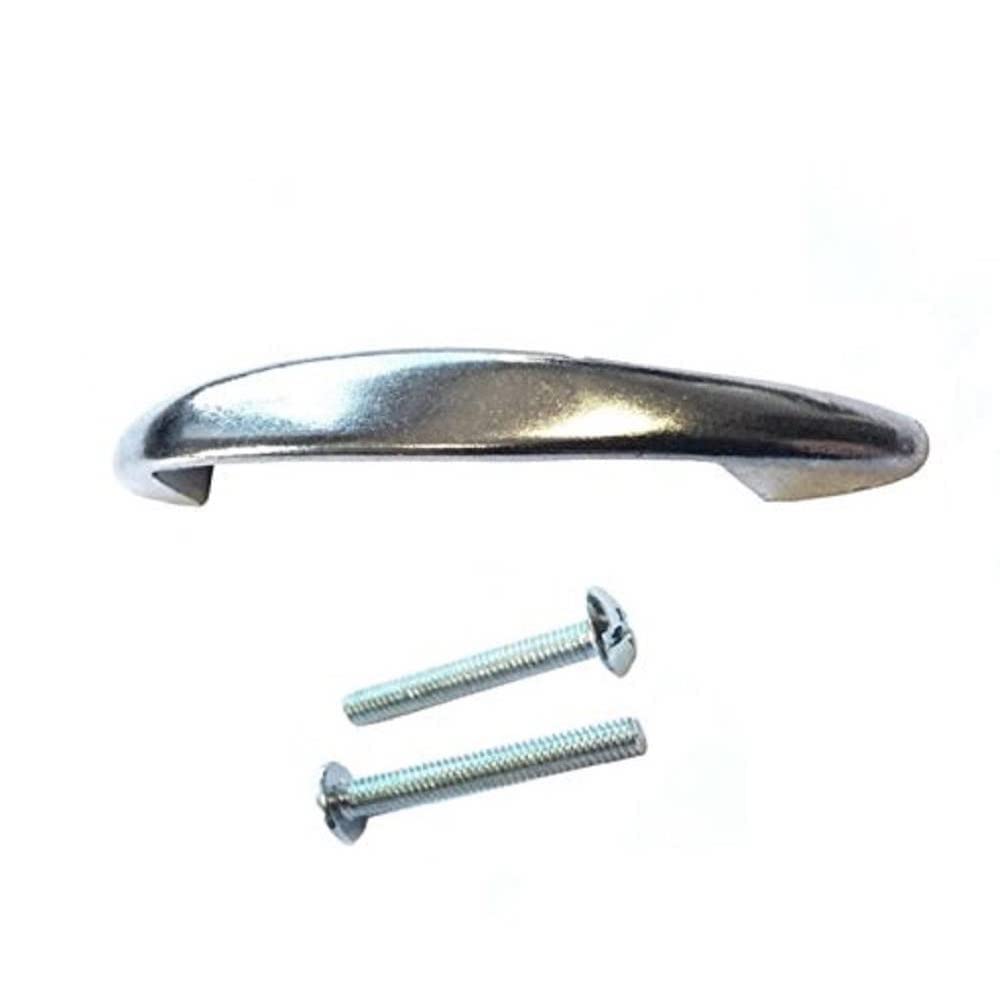Merriway Chrome Plated Bh02240 Back Fix D Handle With Bolts, 100Mm (4 Inch)