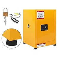 Double-Wall Fireproof Protection: Engineered as a double wall COSHH cabinet with 18-gauge steel and a 3.81 cm air-insulated cavity, this flammable storage cabinet effectively delays heat transfer and provides reliable fire resistance, making it ideal...