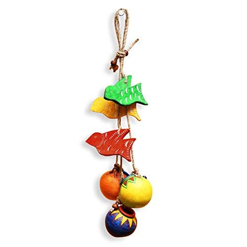 Carillon Birds & Matkis Terracotta, suspension décorative faite main