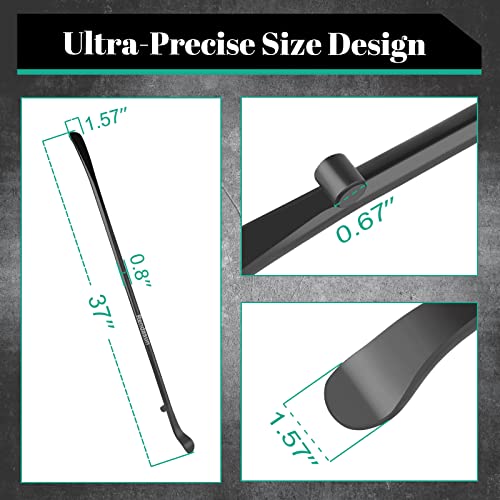 Image of 2 PCS Tire Mount and Demount Iron, 34645 Tire Iron, 37In, 3 /4 in, Black