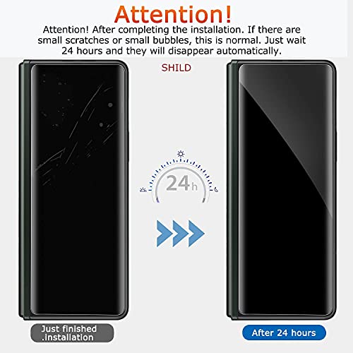 Image of SHILD Acrylic Screen Guard For Smartphone (Transparent) Edge To Edge Full Screen Coverage With Easy Installation Kit (Fold 3)