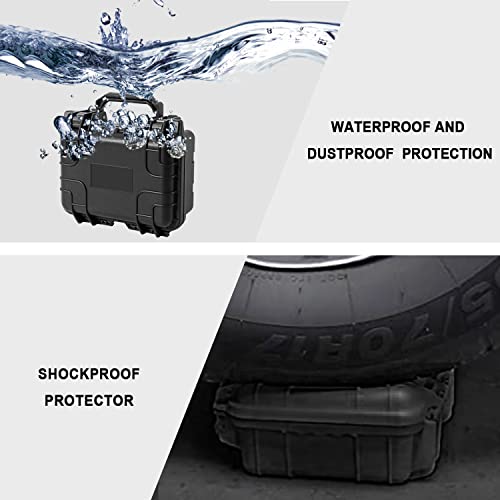 Big Red Ajfw611Rr Torin Portable Plastic Tool Box With Foam, Waterproof & Shockproof Protector Hard Case For Tools, 9.2" X 8" X 4.8", Black #TOP5