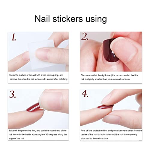 Summer Press On Nails Medium,Dark Green Fake Nails Short Ballet Almond False Nails,With Green Leaves Light Pink Nail Tips Glue On Nails Acrylic Art Kit For Women And Girls 24 Pcs #TOP6