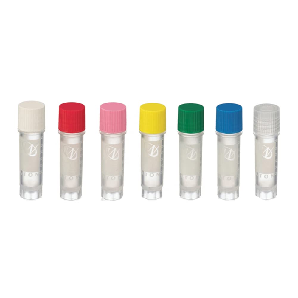 CryoELITE W985868-100 Verschlusskappe, externe freistehend, Steril, 2 mL, Blau (100-er Pack)