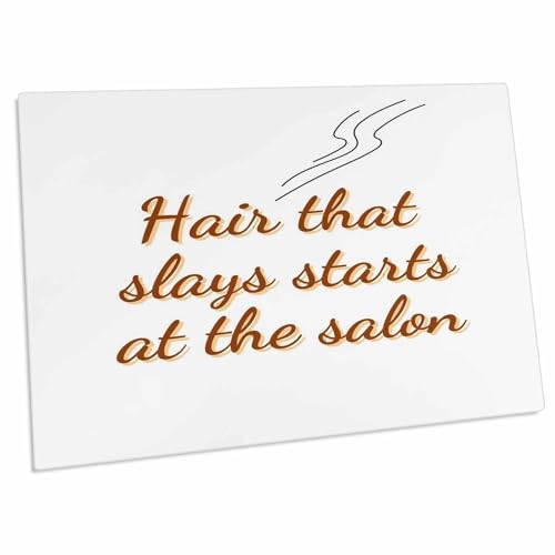 3dRose Text of Hair That Slays Starts at The Salon - Pad de escritorio miniatura 1