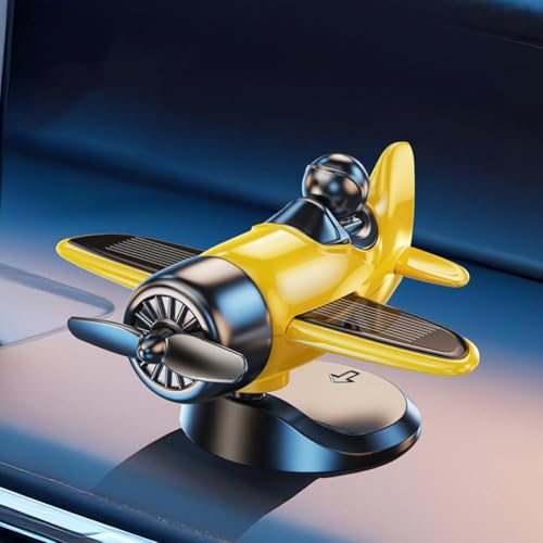 Car Dashboard Drifting Rotating Airplane Ornament, 2025 New Solar Airplane Dashboard Ornament, Car Dashboard Drift Ornament for Car Interior Dashboard Accessories