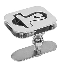 FLEXMAN Marine Hatch Latches, 316 Stainless Steel Square Boat Cam Latch, 3.1 X 2.5 T Handle Hatch Compression Latch for Boat Yacht Fishing