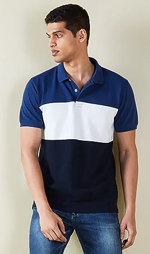 LEOTUDE Regular Fit Half Sleeve Men's Polo T-Shirt | Blue Color