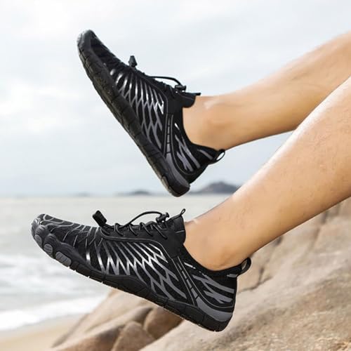 Hike Barefoot Shoes for Women Men with Wide Toe Box, Healthy & Non-Slip Breathable Barefoot Water Shoes Beach Pool Aqua Swim Surf Hiking Walking Shoes2