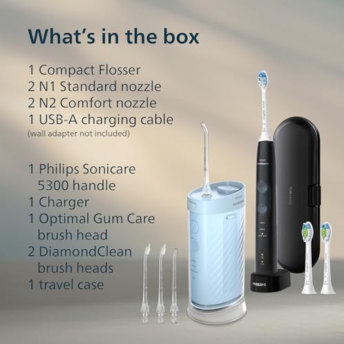 Image of Philips Sonicare ProtectiveClean 5300 Electric Toothbrush & Flosser Bundle