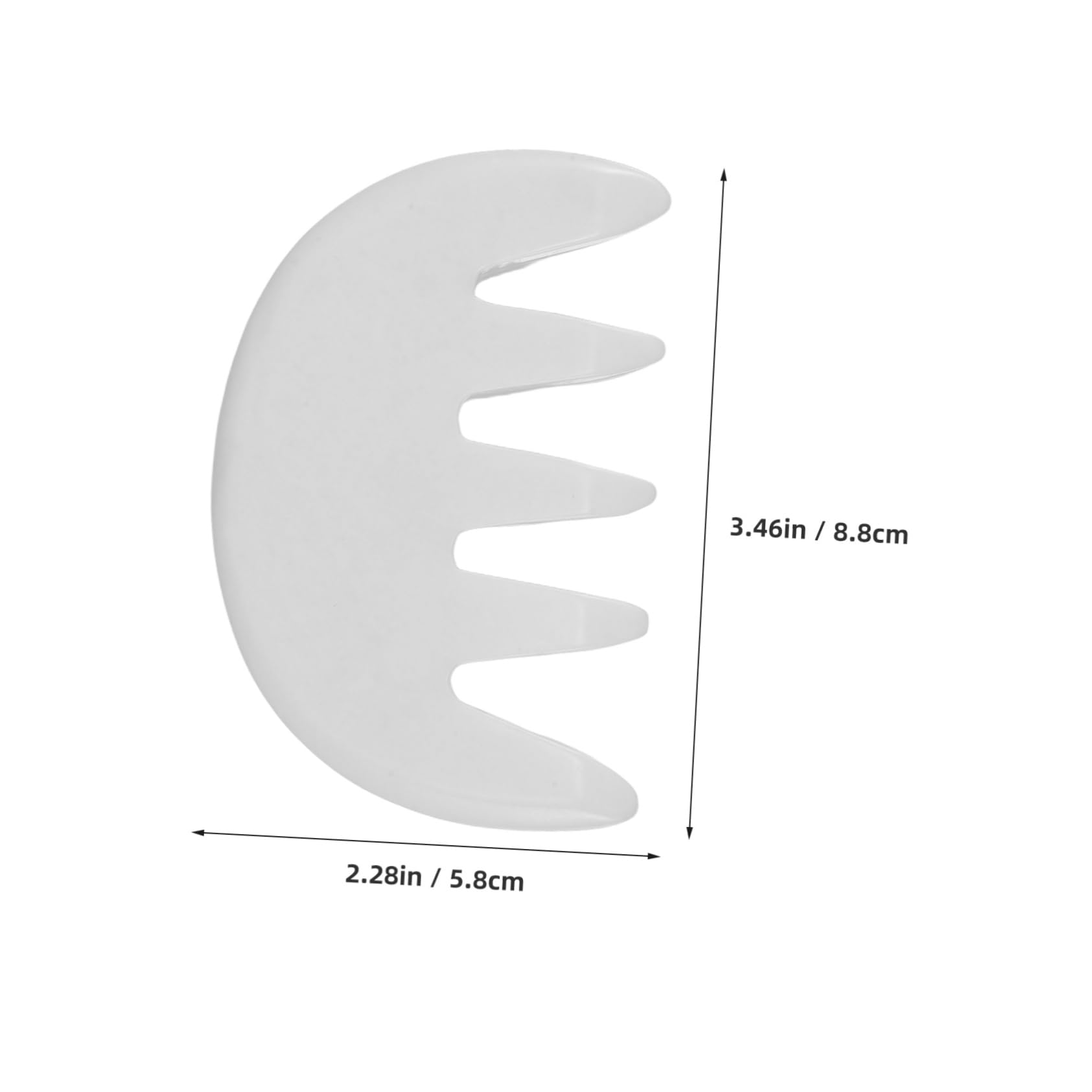 FOMIYES Natural Jade Comb Tooth Meridian Massage Comb for Head Relaxation Wellness Versatile Multi Functional Tool for Spa