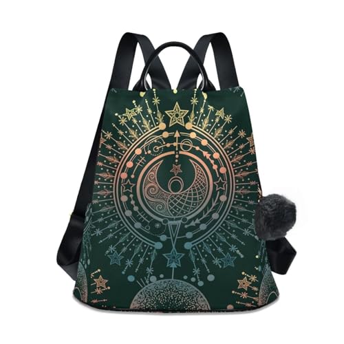 Image of ALAZA Moon & Star Alchemy Magical Backpack Purse for Women Anti Theft Fashion Back Pack Shoulder Bag