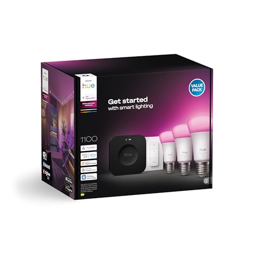 Kit de Démarrage Ampoules Connectées Philips Hue E27 – 3 Ampoules avec Dimmer Switch - vue 6