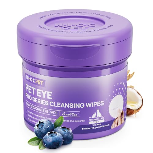 HICC PET Pro Eye-Area & Face Wipes for Dogs...