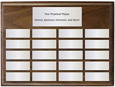 Perpetual Plaques - Great for Employee of the Month, Sponsered and Donated by Plaques and Sporting Awards. Order All Small Plates Now, or One at a Time Later 18 x 24" Pledge