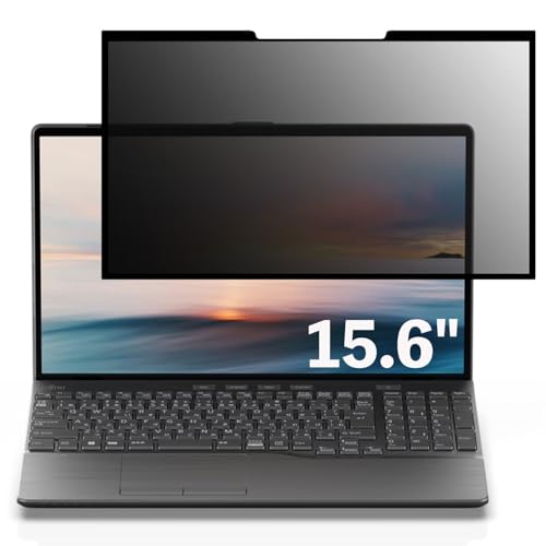 富士通 FMV LIFEBOOK AH-X/D3 15.6インチ 16:9 対応 粘着 着脱式 覗き見防止フィルム プライバシーフィルター ブルーライトカット 反射防止 パソコン PC モニター 液晶保護 保護シート