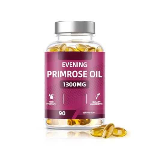 Aceite de onagra, Apoya una piel clara y un equilibrio hormonal, Sin gluten, No OGM - Prensado en frío,3PCS