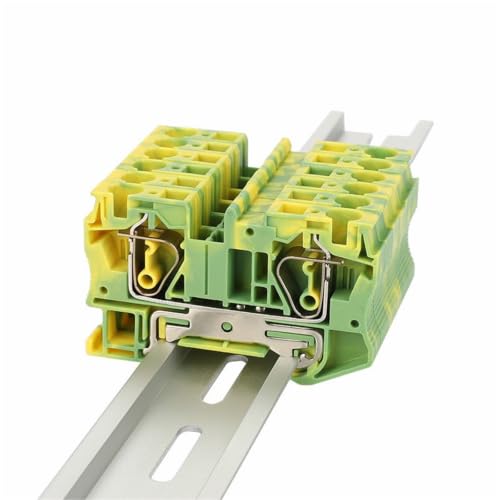 Conector de carril Din tierra ST6-PE para resorte jaula y cable 6mm²