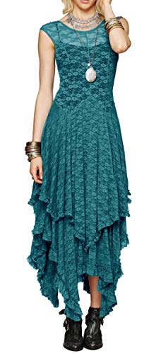 Robe d’été pour femmes maxi et sans manches avec dentelle R.Vivimos