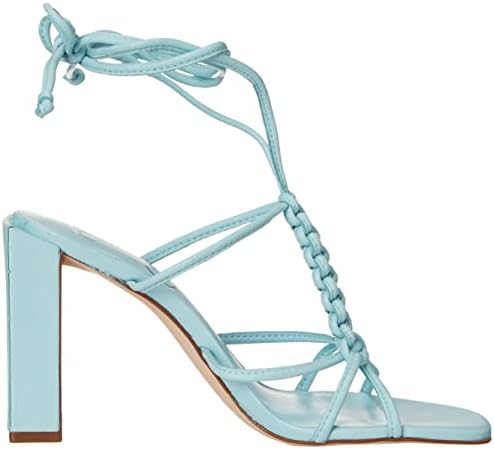 Jessica Simpson Maena Women's Leather Strappy Ankle Wrap Sandals Blue 6 | Image 5