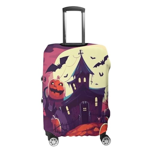 Happy Halloween Printed Luggage Cover Protector, Fits 18-32 Inch Luggage4