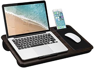 LapGear Home Office Lap Desk with Device Ledge, Mouse Pad, and Phone Holder