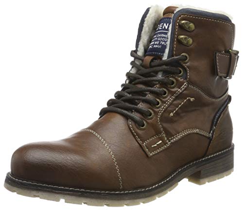 Tom Tailor 7985903, Botas Clasicas para Hombre, Marrón (Cognac 00205), 44 EU