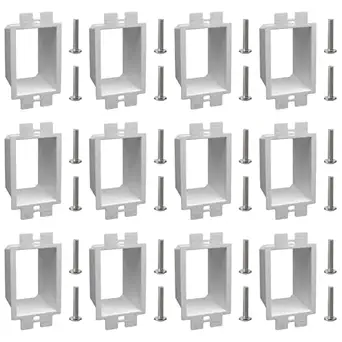 1-Gang BE1 Non-Metallic Electrical Power Outlet Box Extender(ETL Listed),Electric Box Extender for Power Switch Receptacles Accessories,Fire Rated for 2 Hours,12-Pack