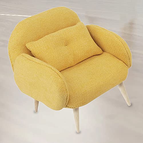 Goodliest Mini Sofa For Doll Bedroom, Miniature Dollhouse Chairs Doll House Couch, 1/12 Scale Miniature Dollhouse Furniture Accessories For Micro Decor Yellow #TOP4