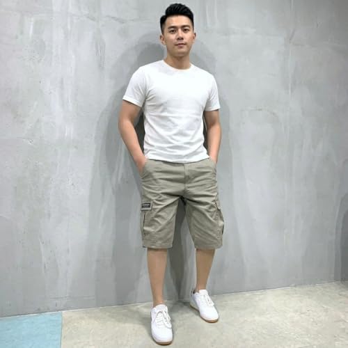 Image of Lymio Men Shorts | Men's Cargo Shorts | Regular Fit Casual Wear Short Pant for Men | Multi-Pocket Lightweight Cotton | Summer & Adventure Ready (SSM-S-05-08)
