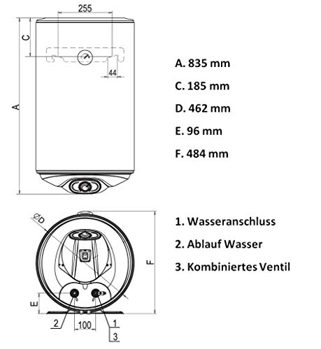 Boiler Warmwasserspeicher 80L druckfest Eldom Favourite Digital, Wi- Fi-2