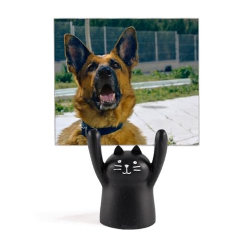 Support de photo de chien et de chat noir cadeau idéal