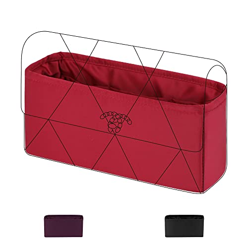 DGAZ Purse Organizer Insert for Chanel 19 Bags，Silk Bag Organizer，Luxury