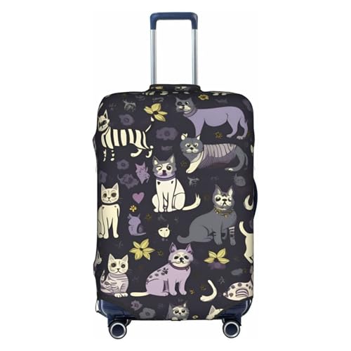 Goth Spooky Tsa Approved Luggage Cover For 18-32 Inch Suitcases Scratch-Resistant Stretch Luggage Cover