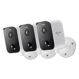 Swann CoreCam Pro Wireless Security Camera, 2K HD, Indoor/Outdoor Home, Spotlight, 2-Way Talk & Siren, Heat Motion Detection, Color Night Vision, IP65, 3 Pack