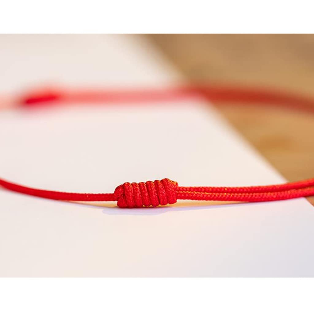 Cavigliera in Corda Intrecciata con Perline Rosse Perline di trasferimento a Catena con Corda Rossa Femminile Semplice e fine Intrecciata a Mano Mori Fidanzata Regalo Moda